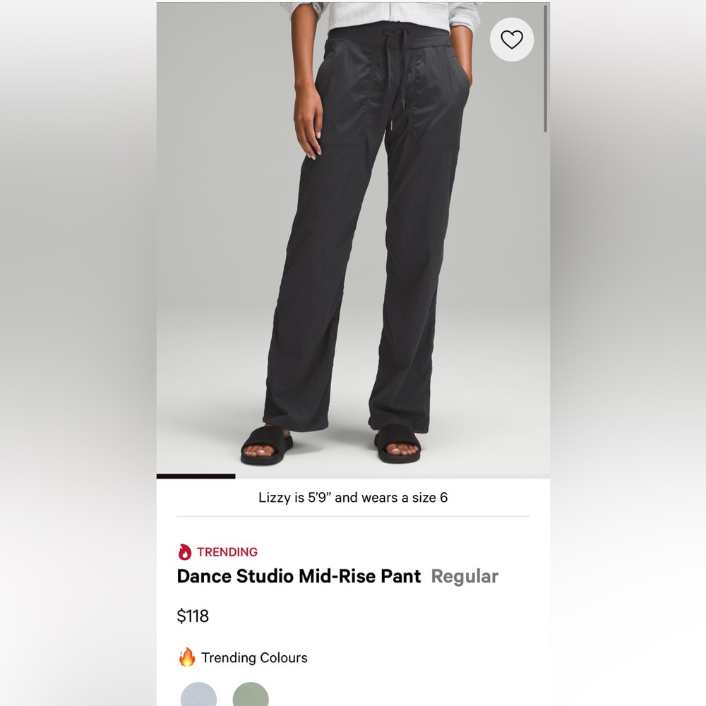 Lululemon Dance Studio Mid-Rise Pant (Regular) *Graphite Grey*